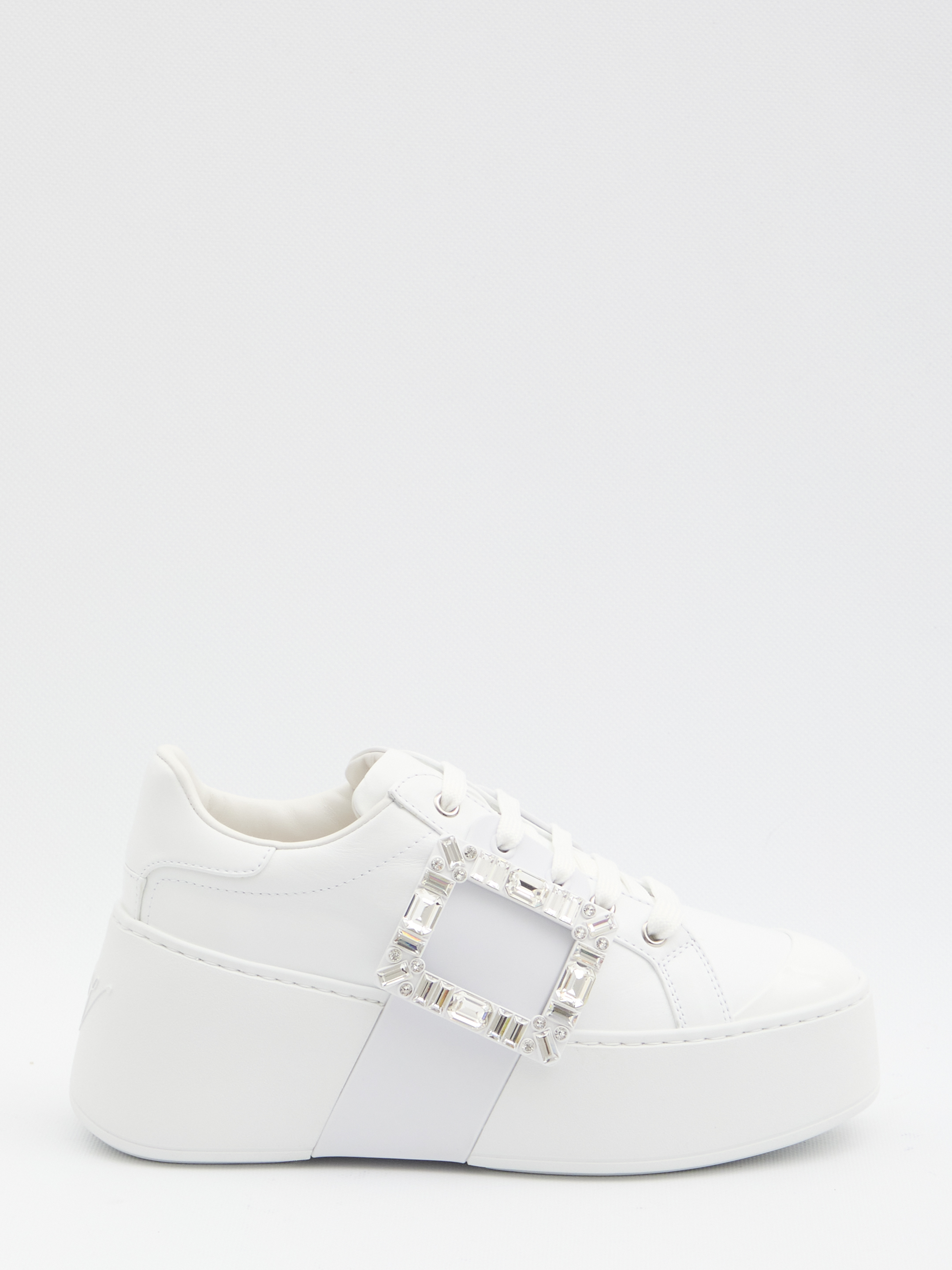 Roger Vivier Viv' Skate Sneakers In Leather
