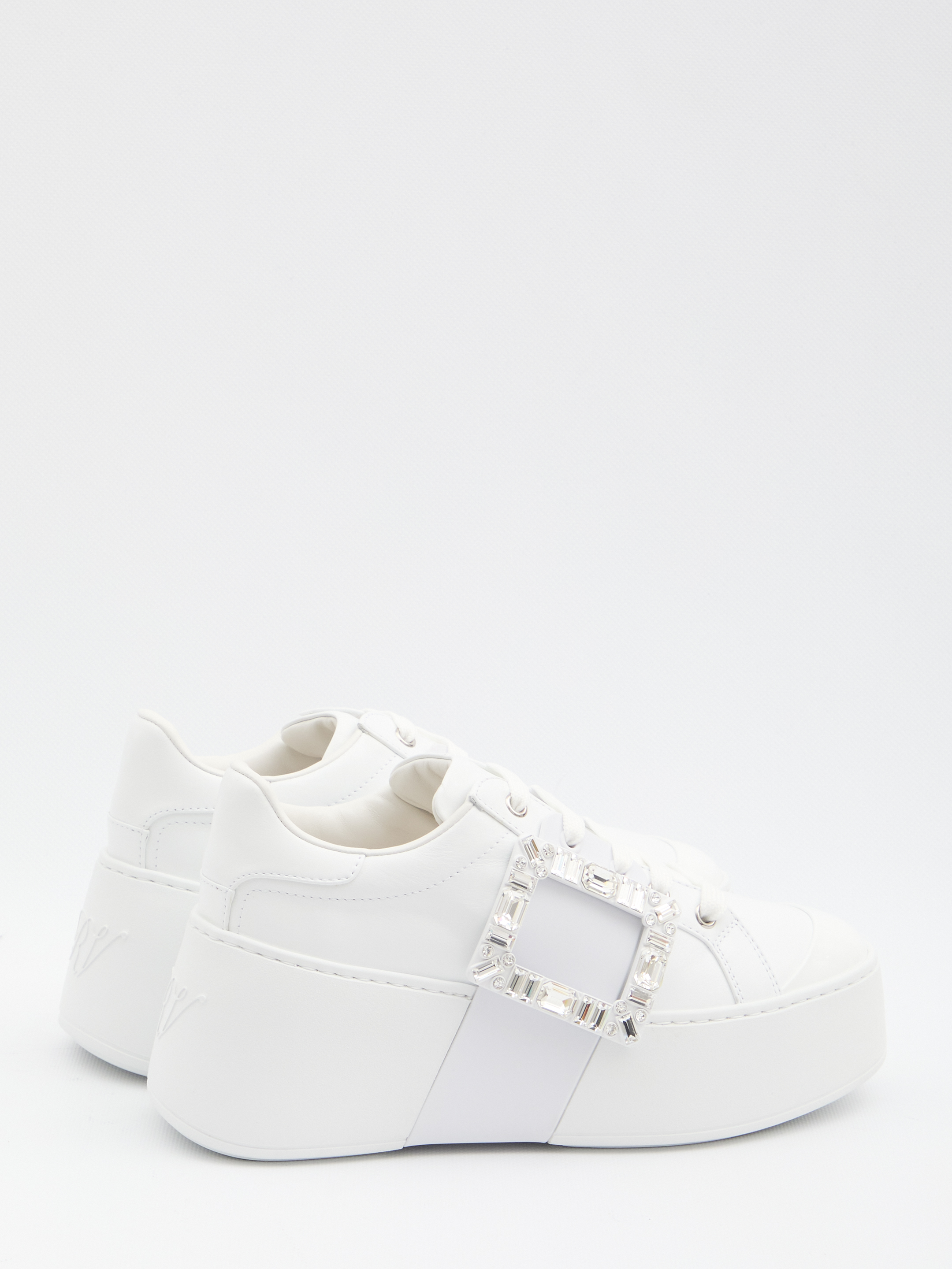 Roger Vivier Viv' Skate Sneakers In Leather