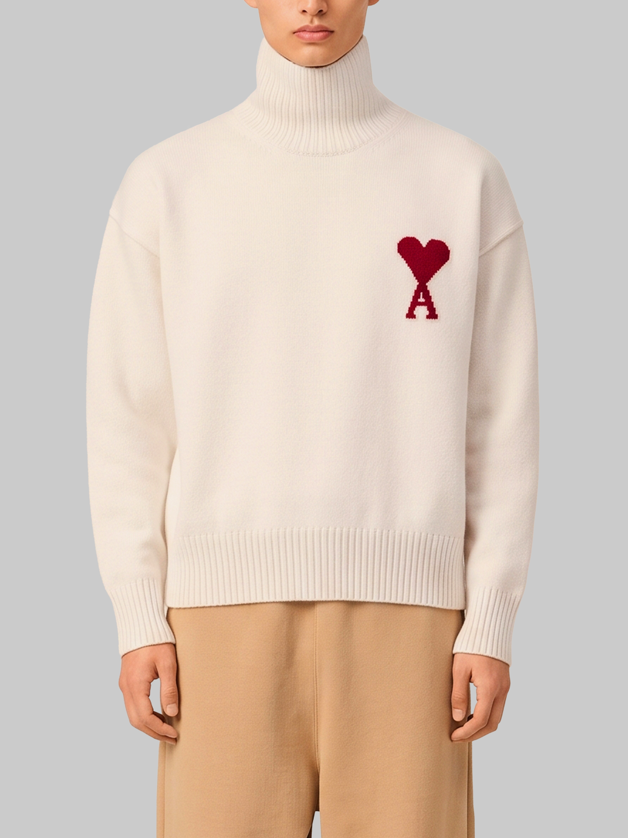 Ami paris Ami De Coeur Turtleneck Sweater