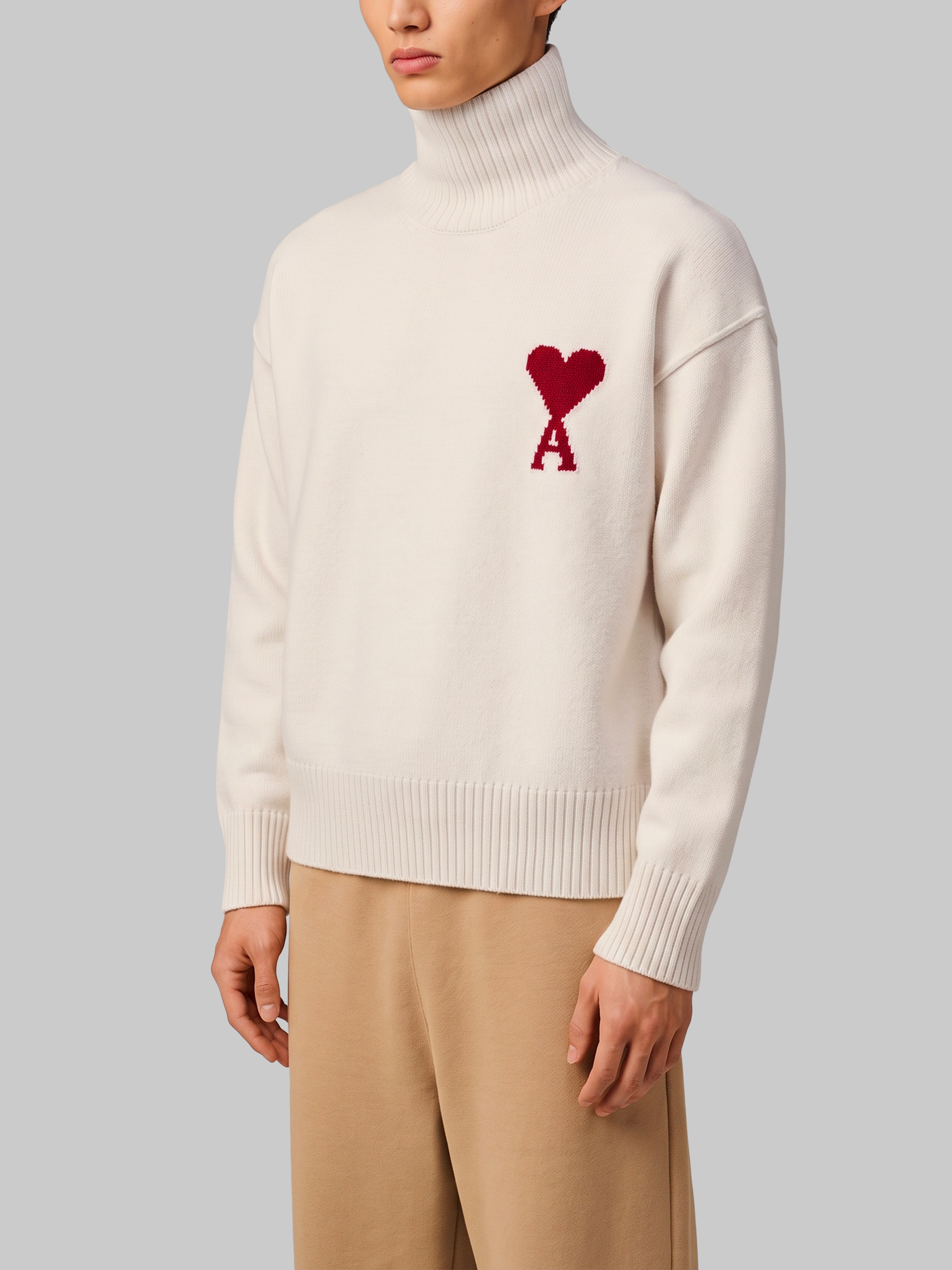 Ami paris Ami De Coeur Turtleneck Sweater