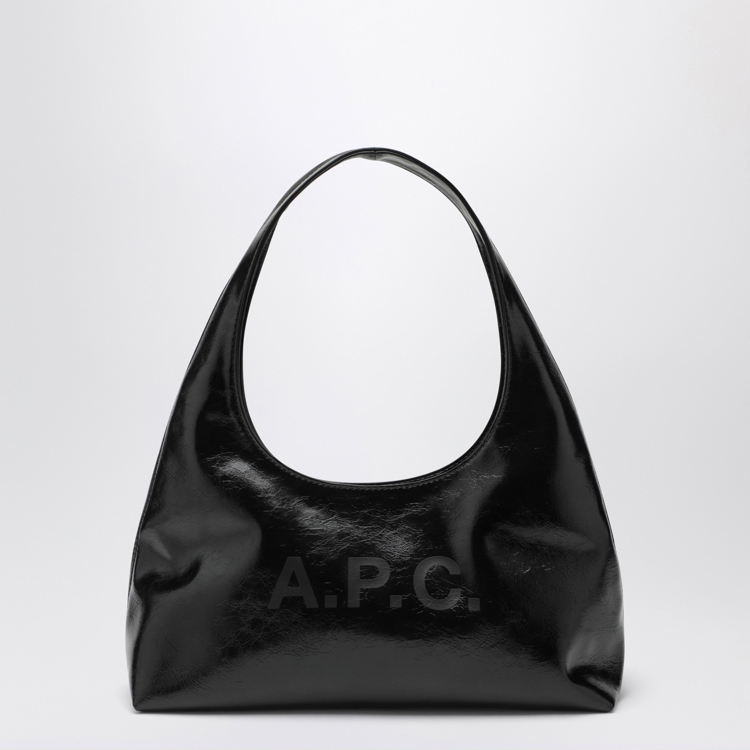 A.P.C. Black Baby Ninon Leather-Effect Shoulder