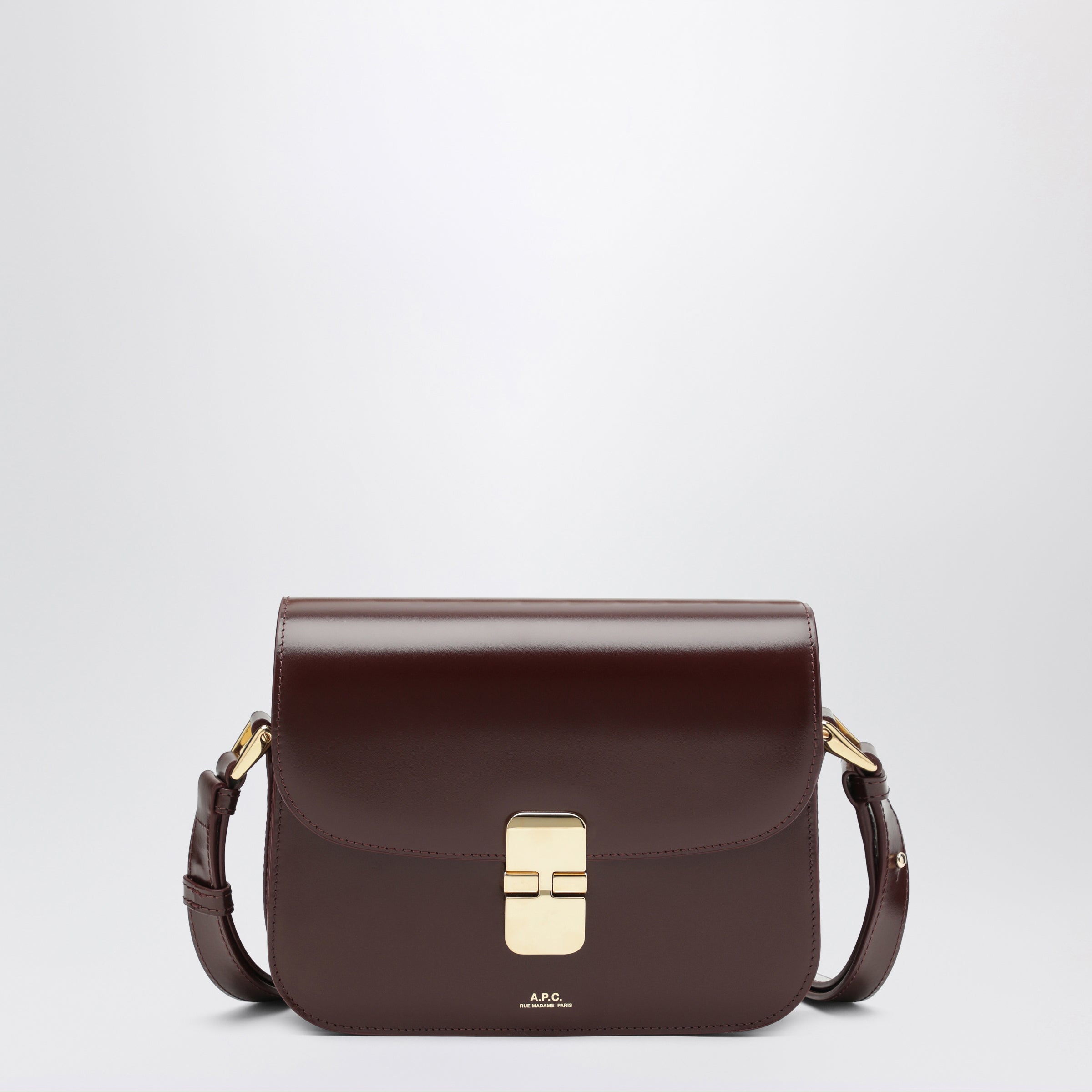 A.P.C. Small Grace Shoulder Bag In Wine