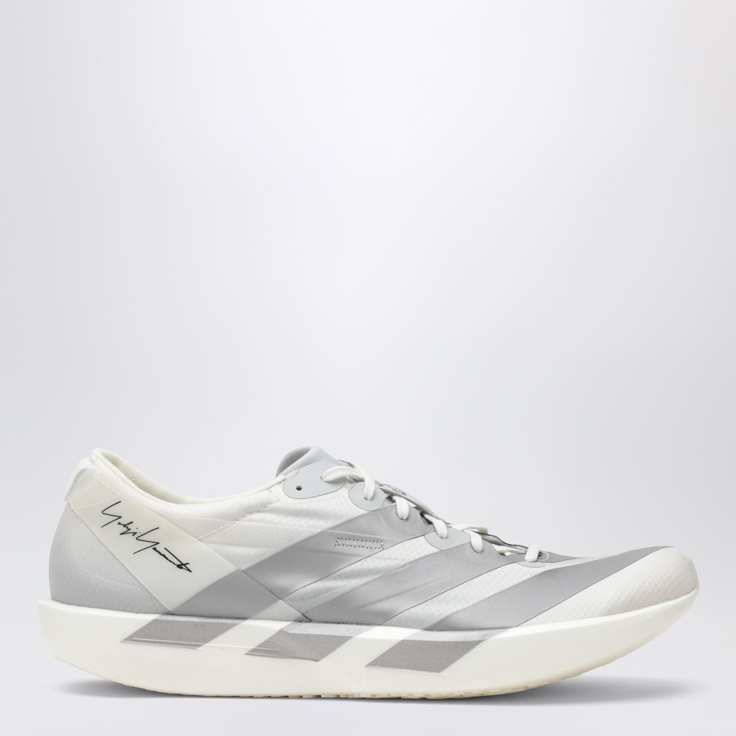 Adidas Y-3 Adios 9 Mesh Trainers In Chalk White And