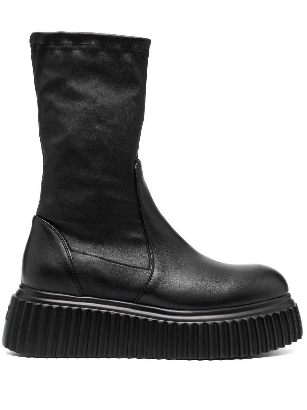 AGL Black Leather Shoes