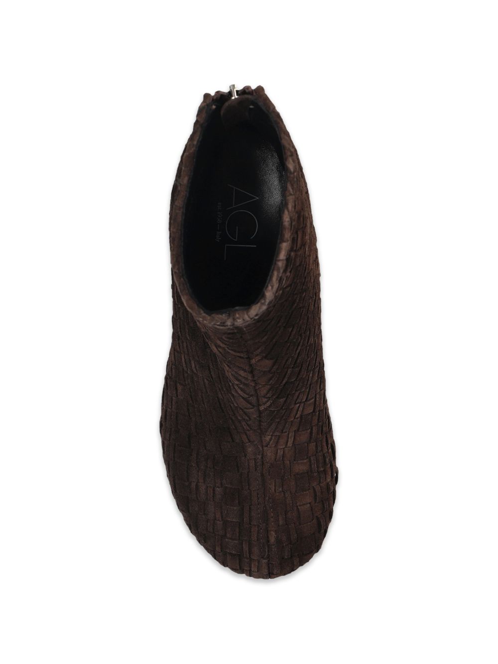 AGL Dark Brown Leather Shoes