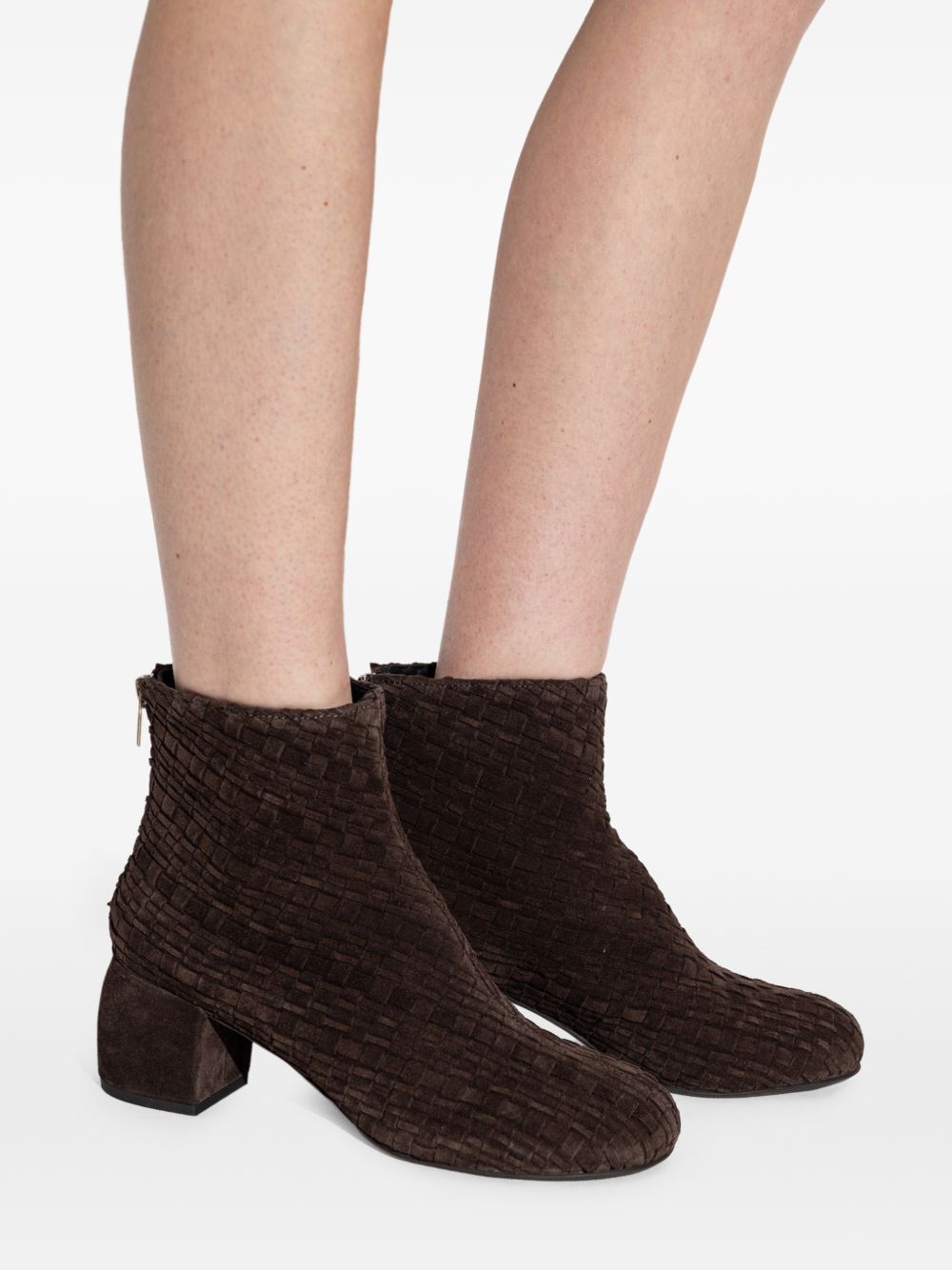 AGL Dark Brown Leather Shoes