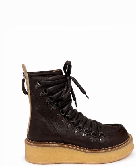 AGL Moka Amber Leather Shoes