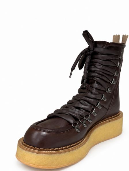 AGL Moka Amber Leather Shoes