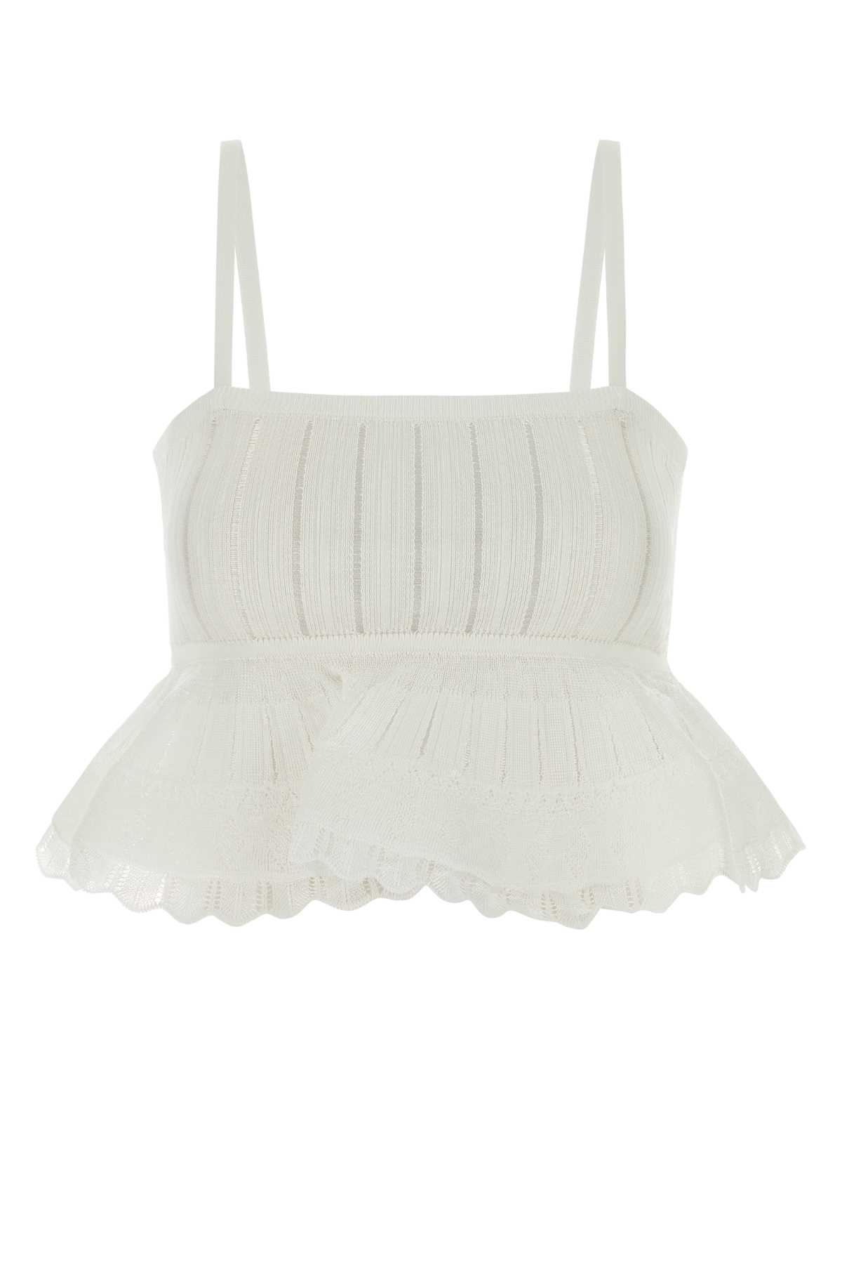 Alaïa Alaia Crinoline Top Shiny Crinoline Knit