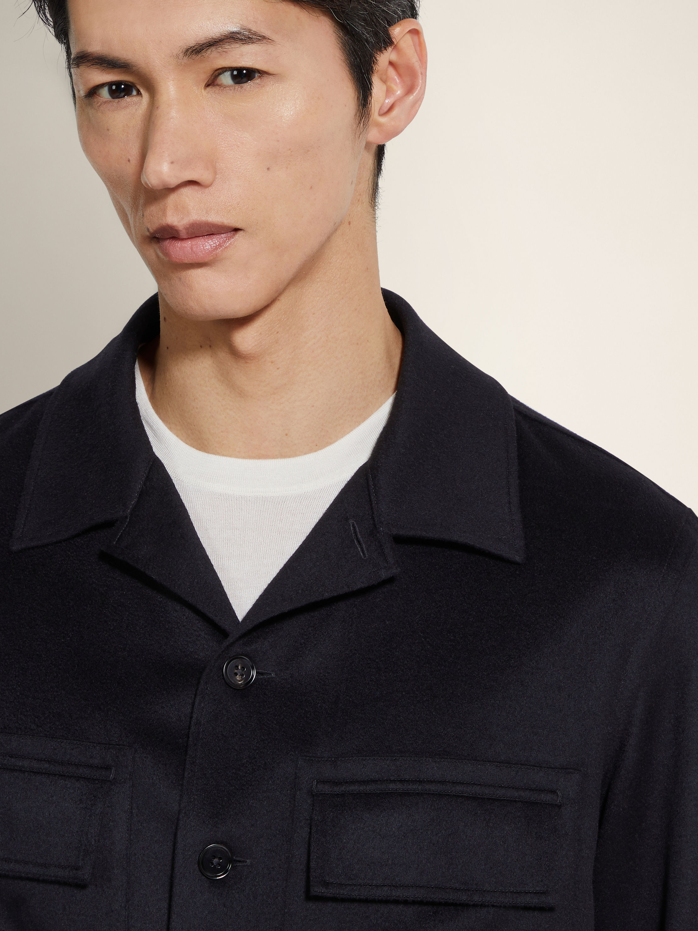 Zegna Alba Overshirt In Oasi Cashmere