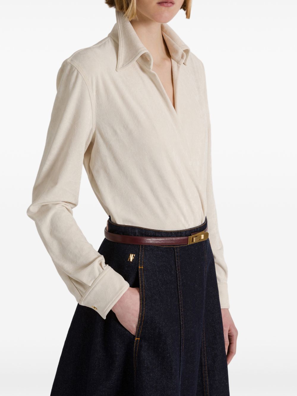 Alberta Ferreti Alberta Ferretti Black Silk Skirt