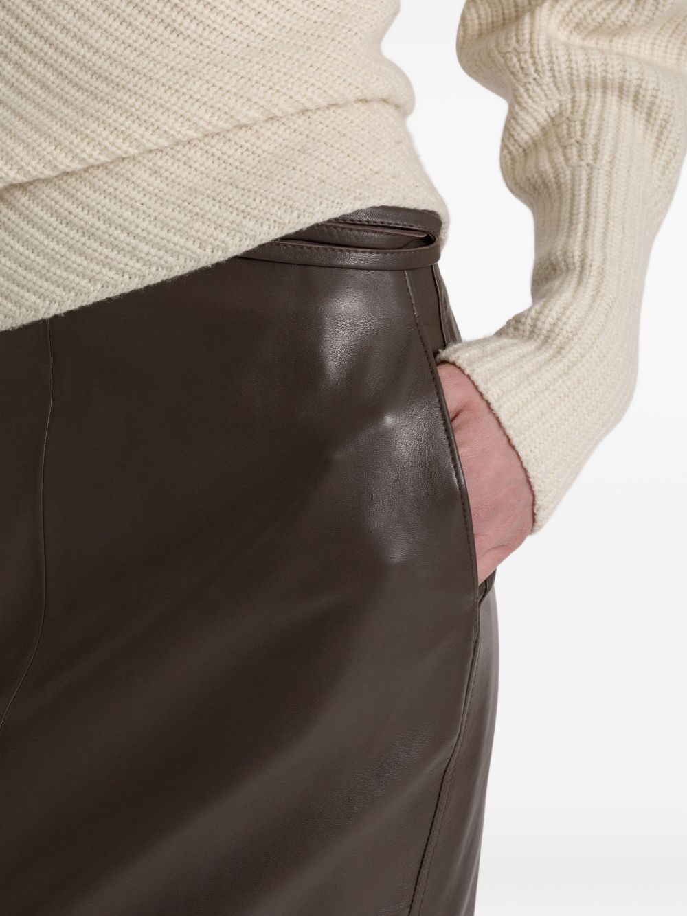 Alberta Ferreti Alberta Ferretti Dark Brown Cashmere Ski