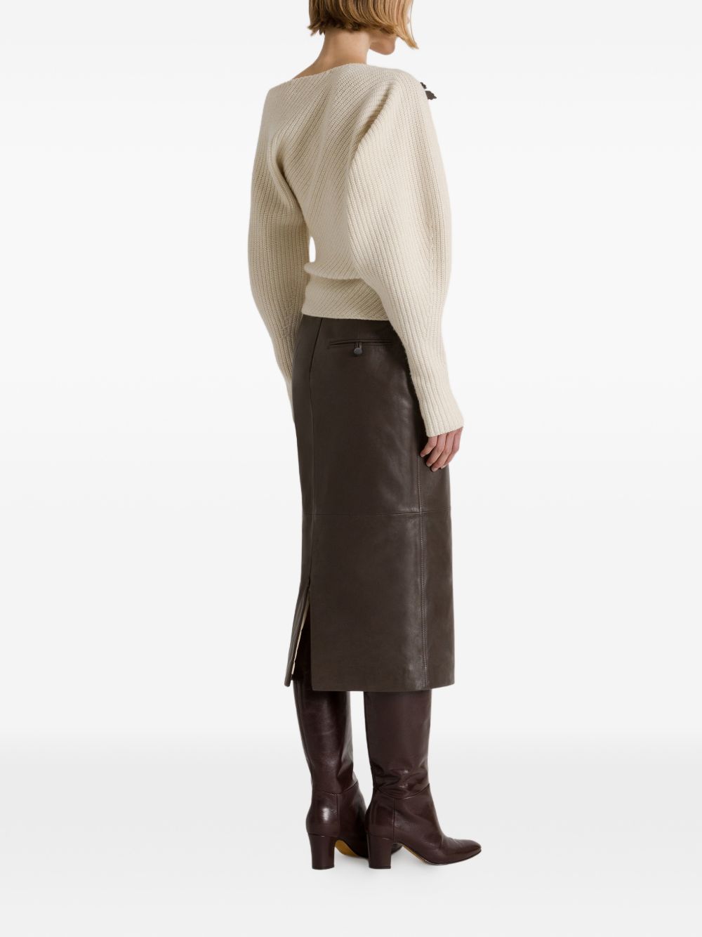 Alberta Ferreti Alberta Ferretti Dark Brown Cashmere Ski