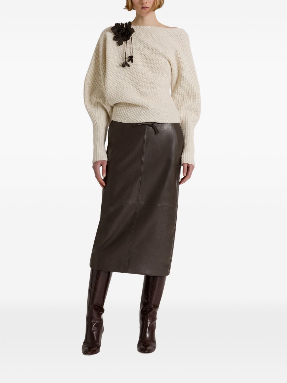 Alberta Ferreti Alberta Ferretti Dark Brown Cashmere Ski