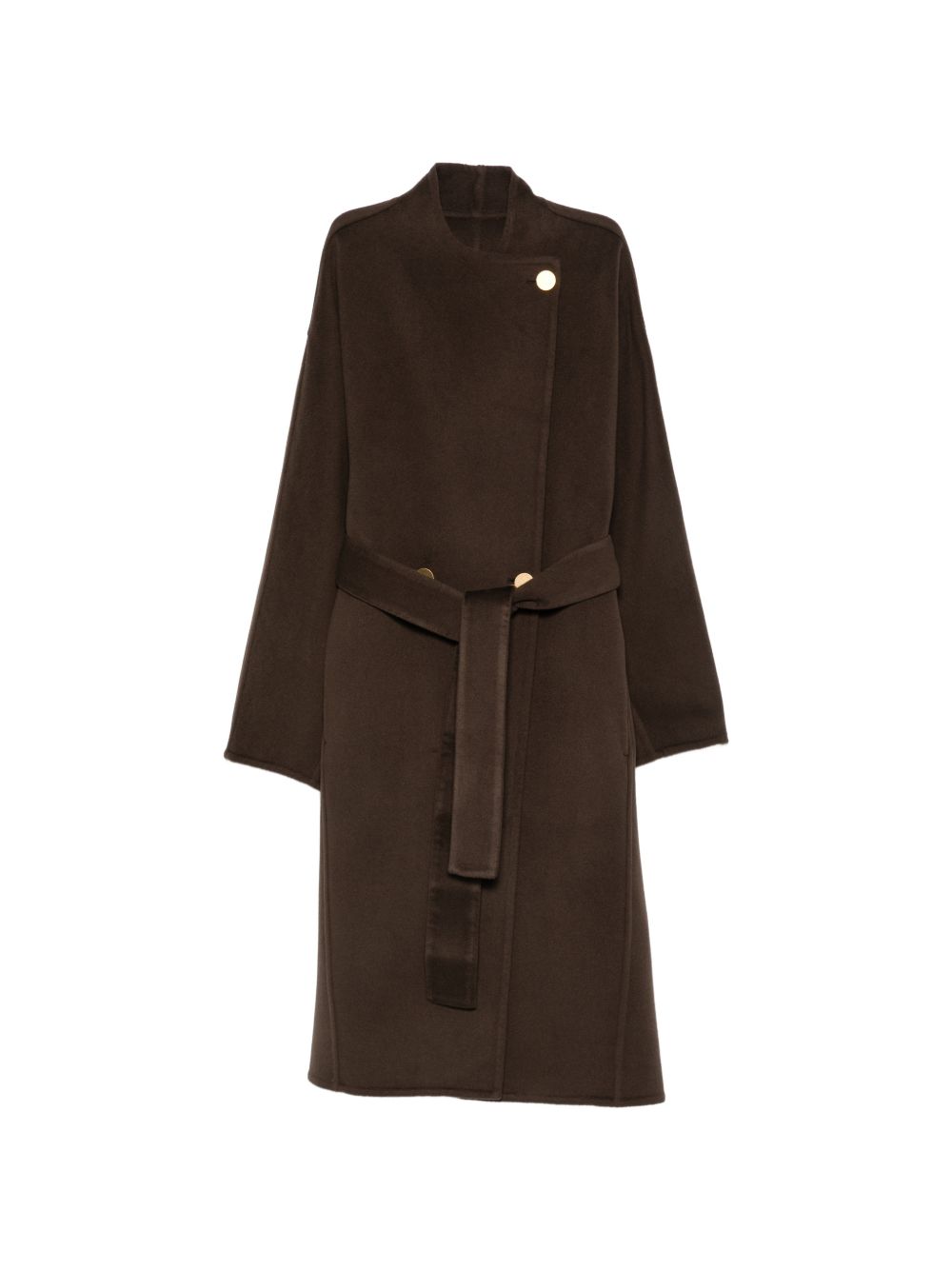 Alberta Ferreti Alberta Ferretti Dark Brown Wool Coat