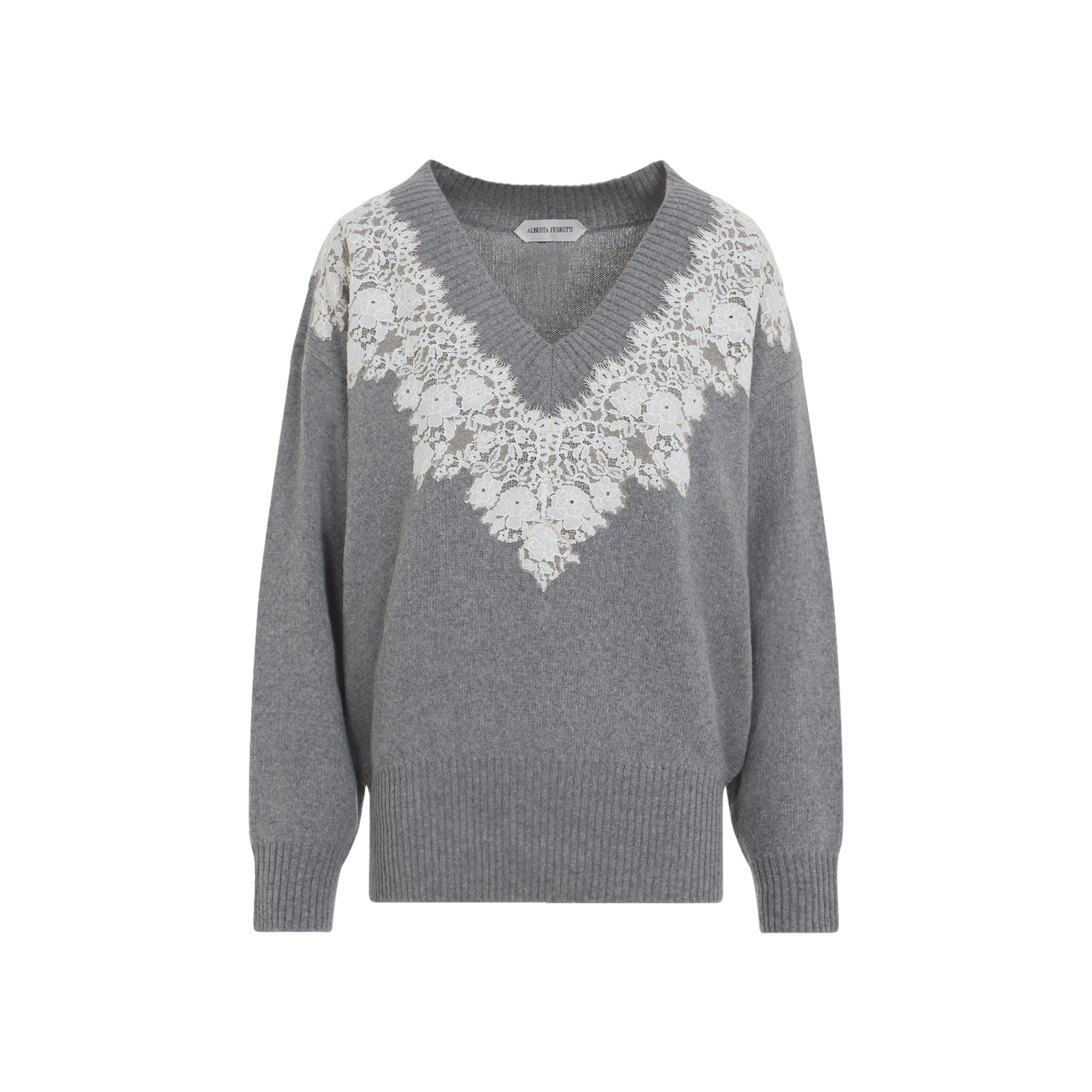 Alberta Ferreti Alberta Ferretti Grey Cotton Sweater