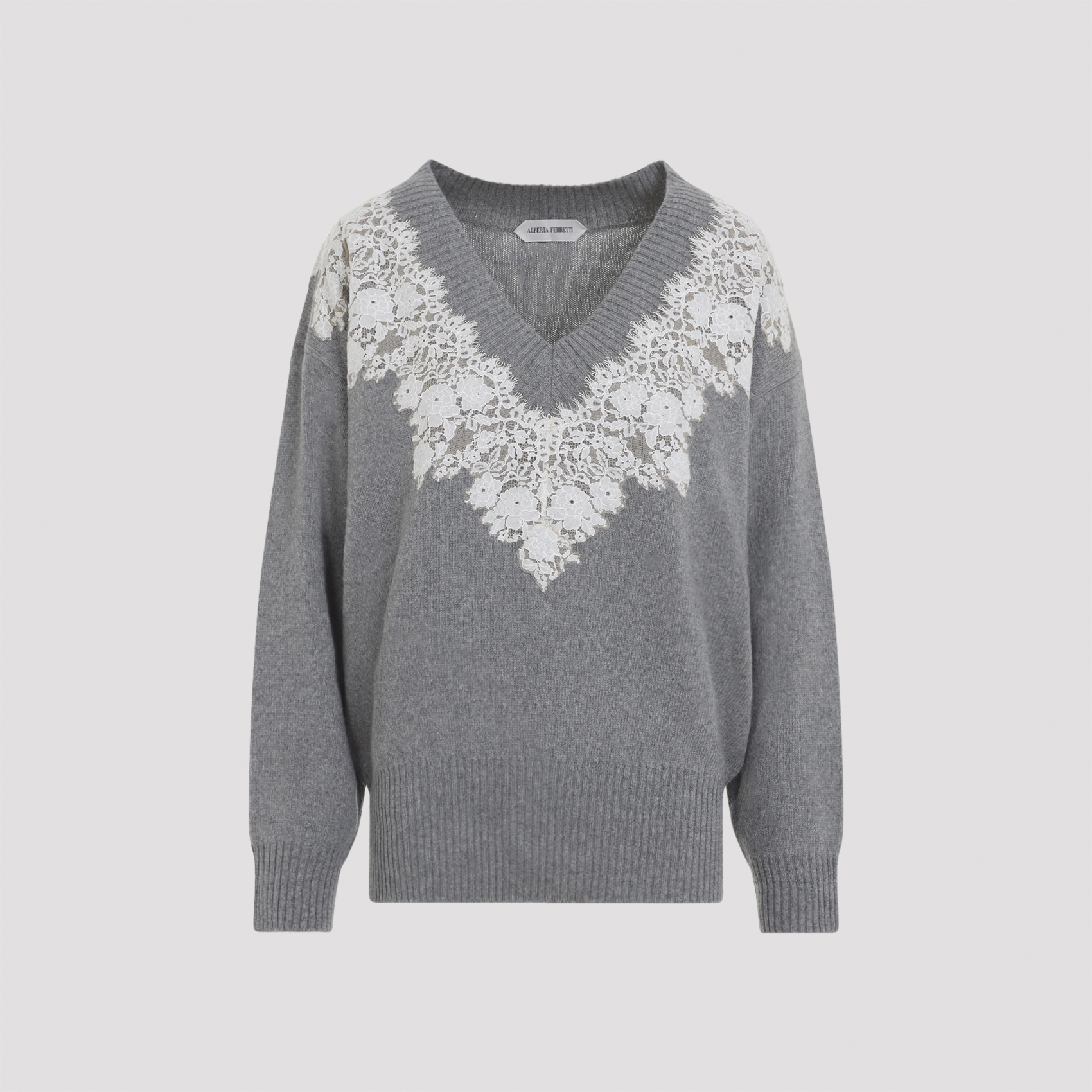 Alberta Ferreti Alberta Ferretti Grey Cotton Sweater