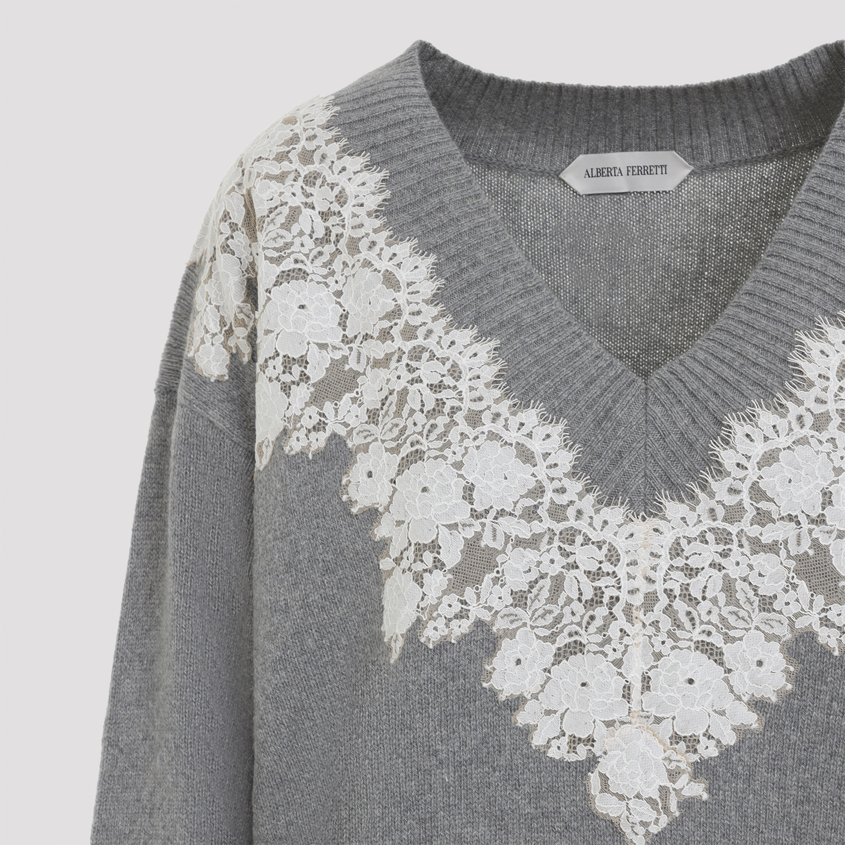 Alberta Ferreti Alberta Ferretti Grey Cotton Sweater