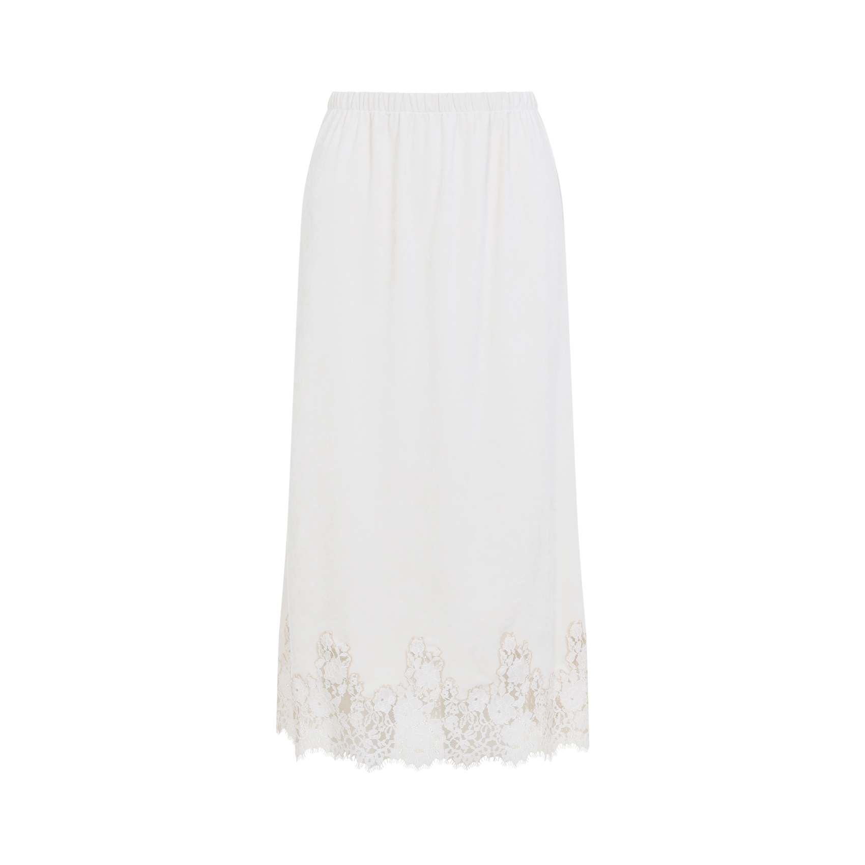 Alberta Ferreti Alberta Ferretti Off White Silk Skirt