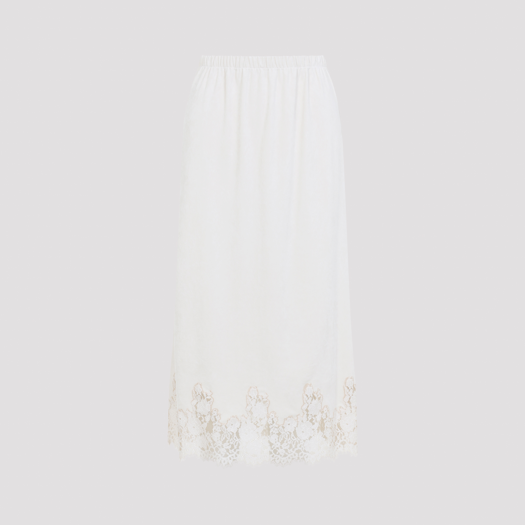 Alberta Ferreti Alberta Ferretti Off White Silk Skirt
