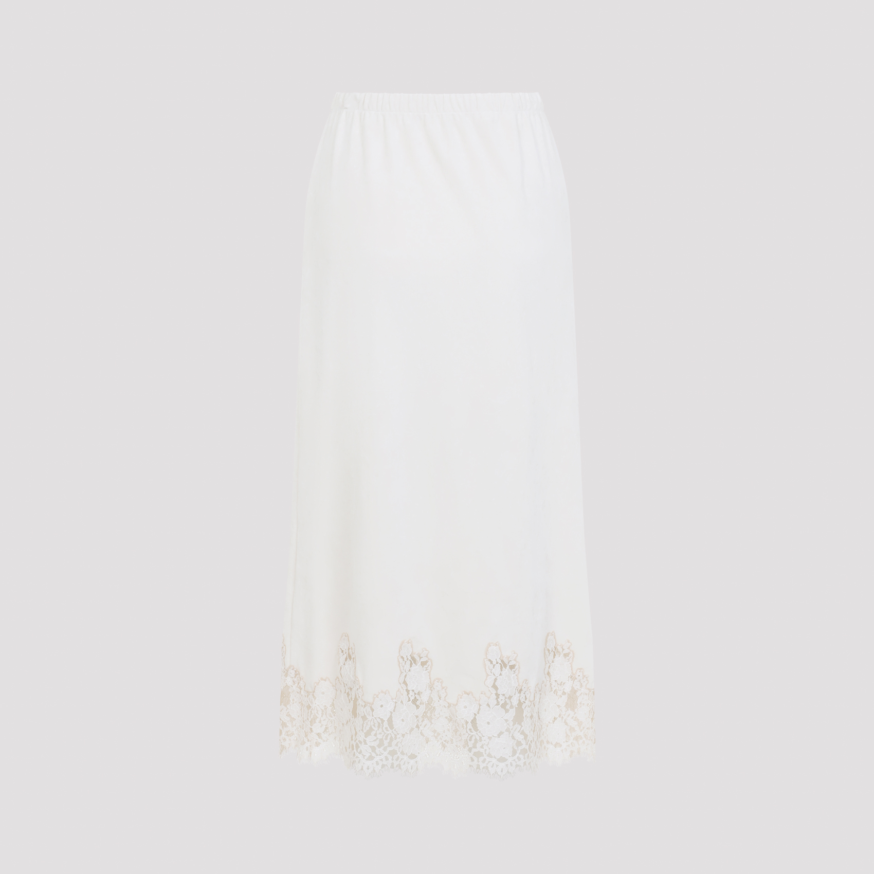 Alberta Ferreti Alberta Ferretti Off White Silk Skirt