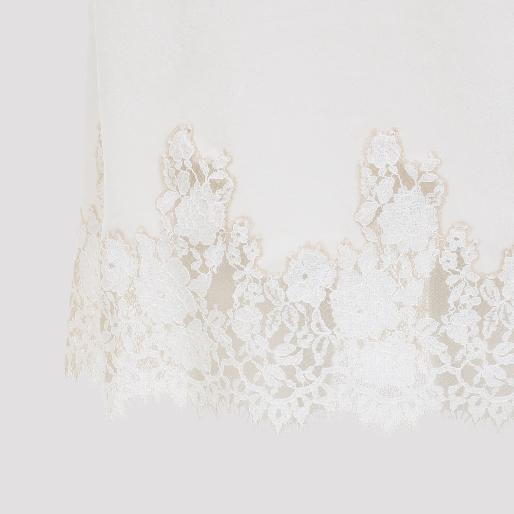 Alberta Ferreti Alberta Ferretti Off White Silk Skirt