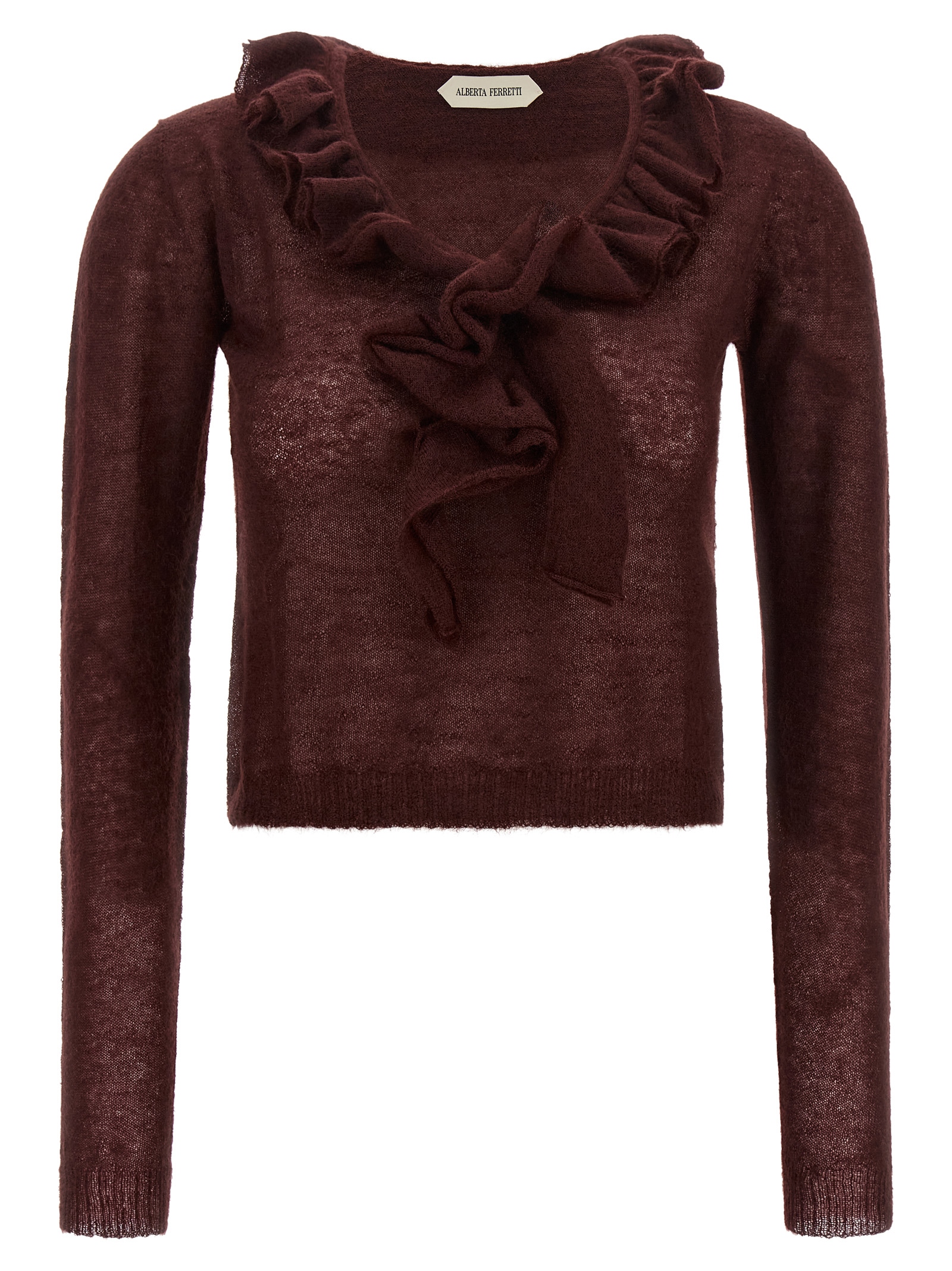 Alberta Ferretti Ruffled Sweater
