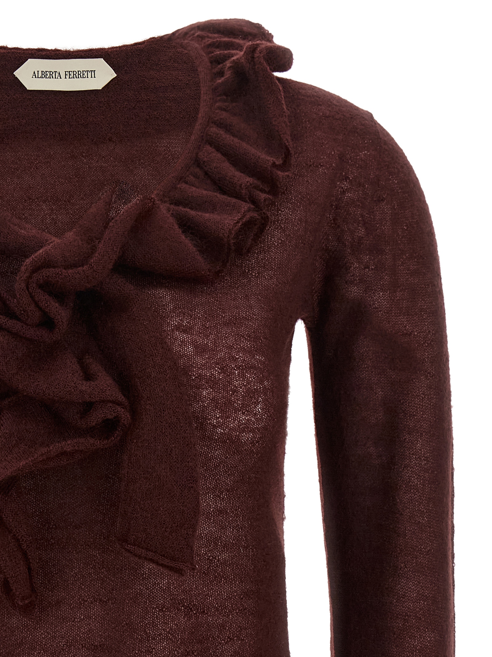 Alberta Ferretti Ruffled Sweater