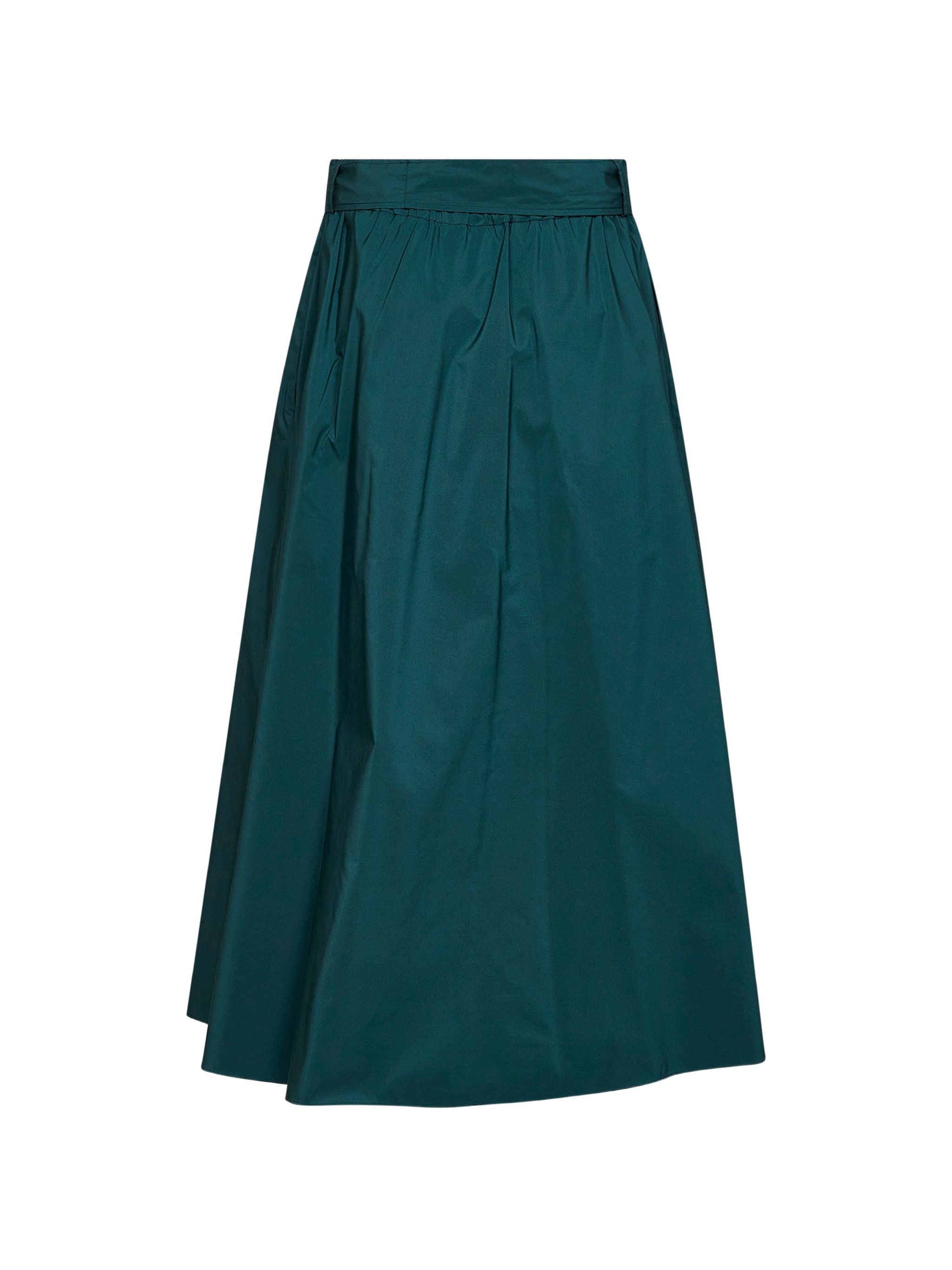 Weekend Max Mara Alpaca Belted Midi Pleated Skirt