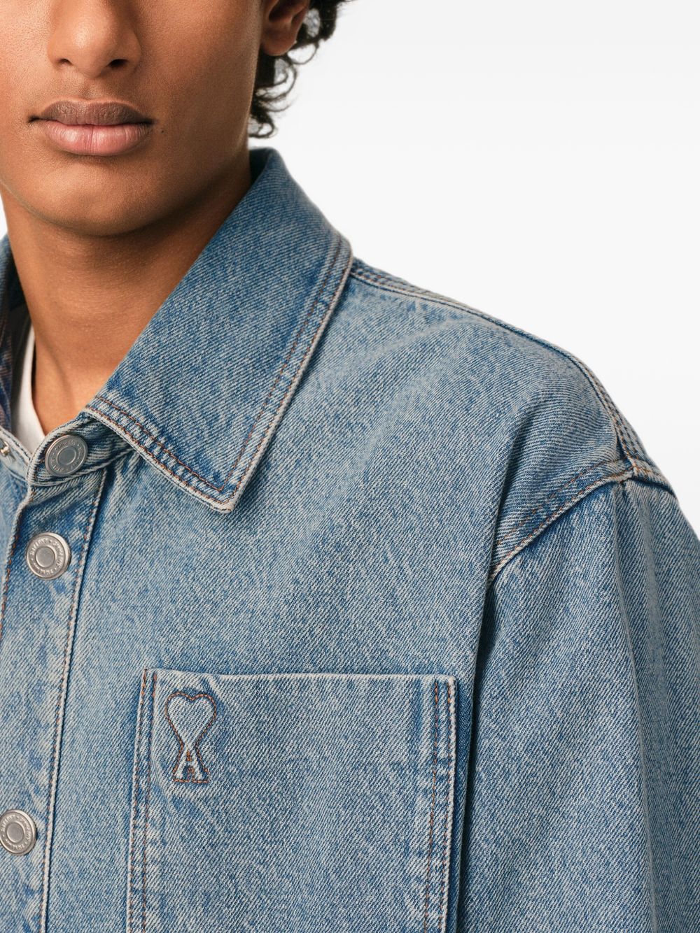 Ami Blue Cotton Shirt