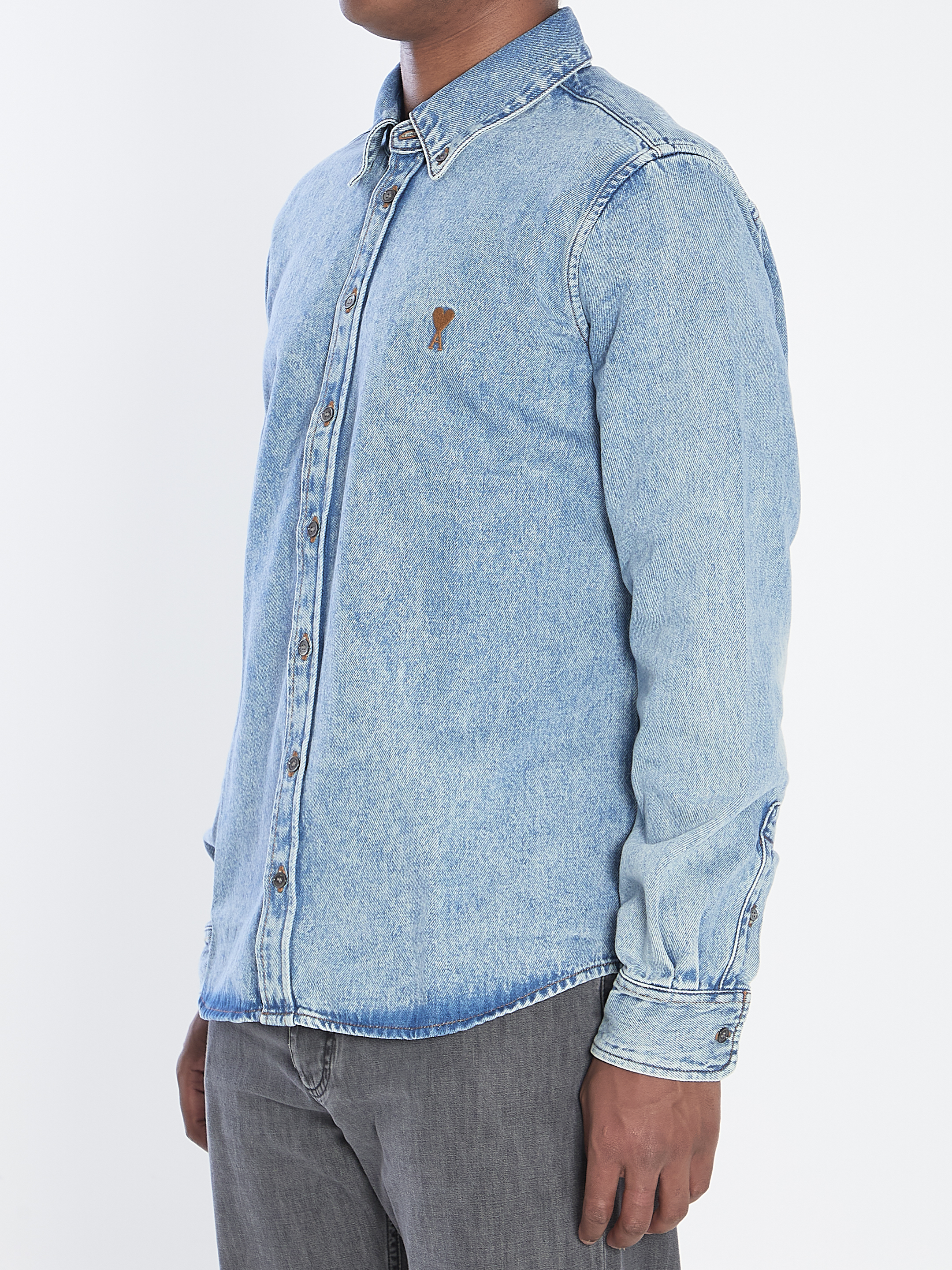 Ami Blue Cotton Shirt