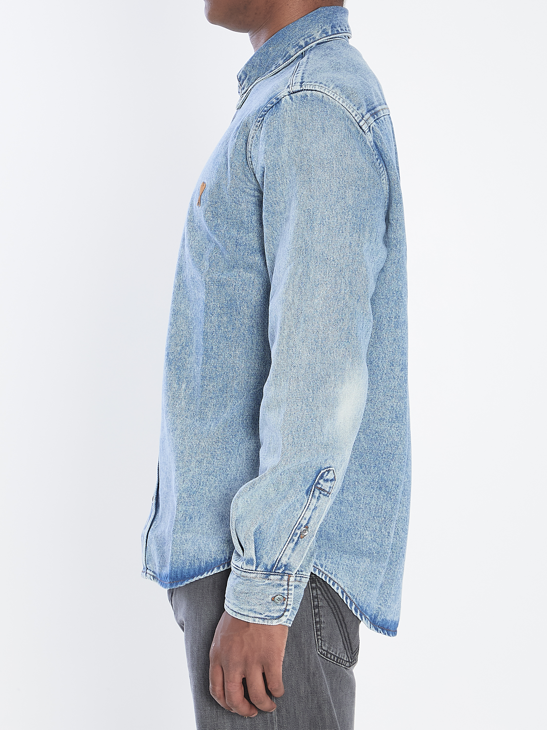 Ami Blue Cotton Shirt