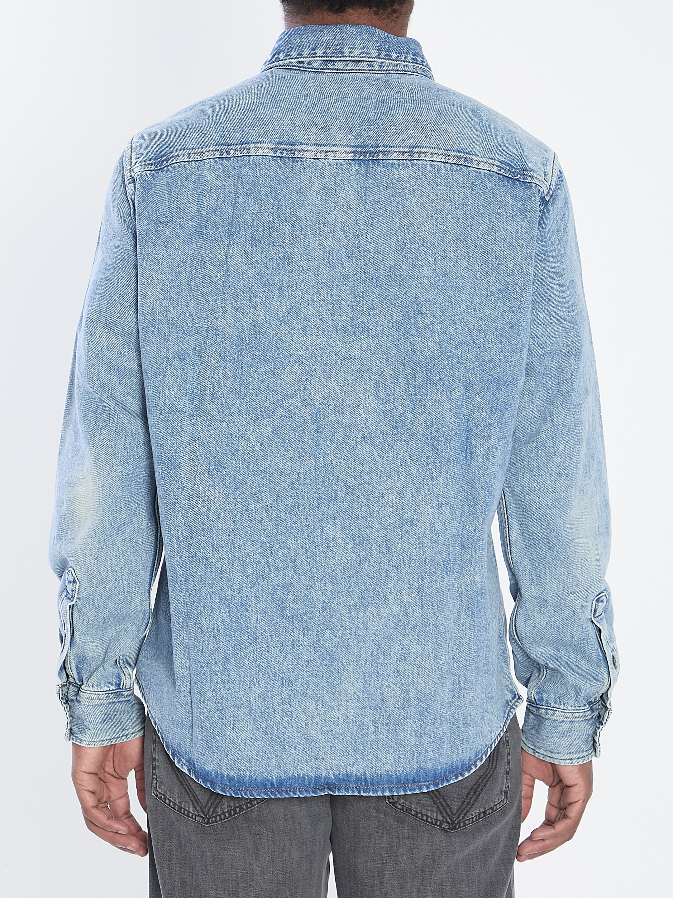 Ami Blue Cotton Shirt