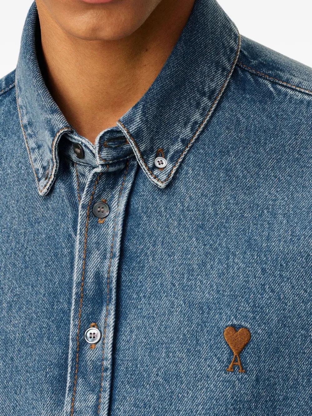 Ami Blue Cotton Shirt