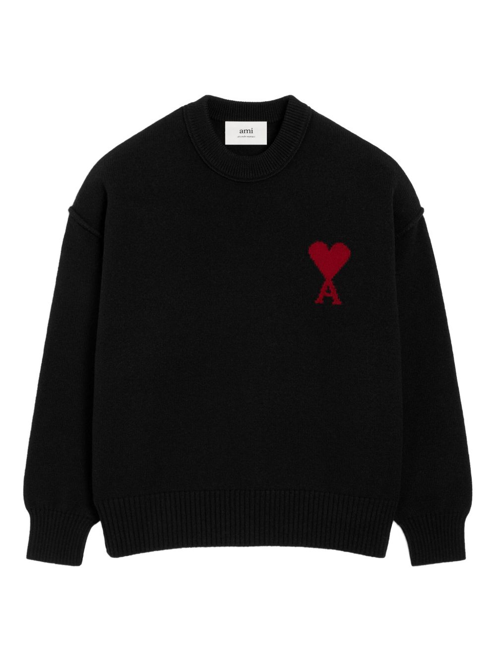 Ami paris Ami De Coeur Wool Crewneck Sweater