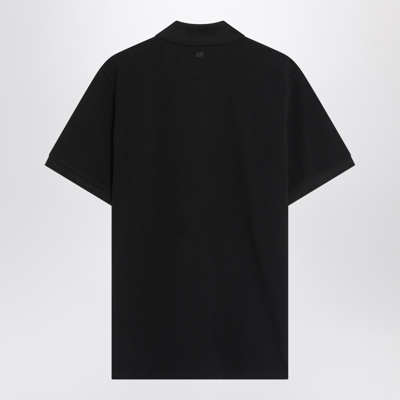 Ami paris Ami De Coeur Black Polo Shirt
