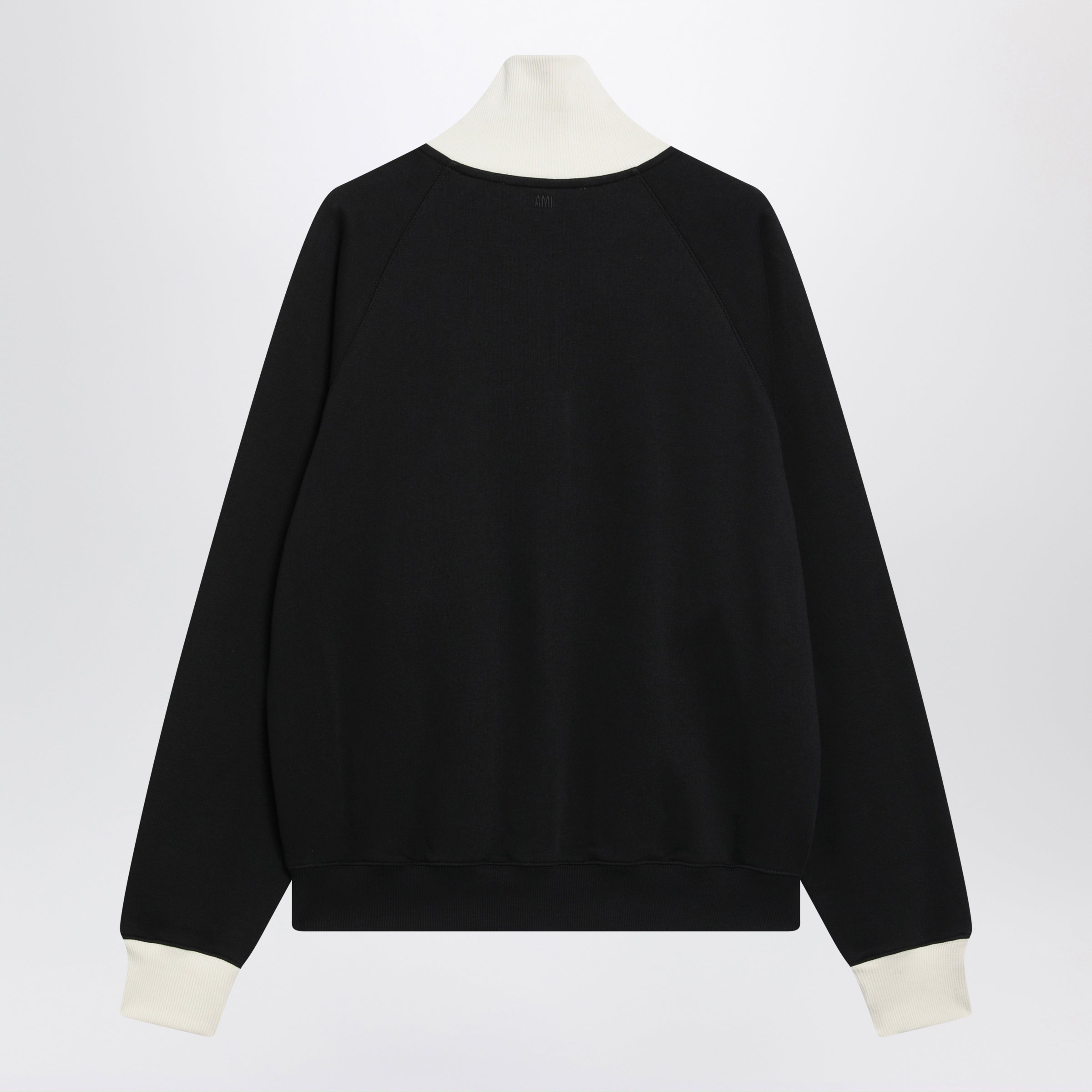 Ami paris Black Ami De Cœur Sweatshirt In Cotton