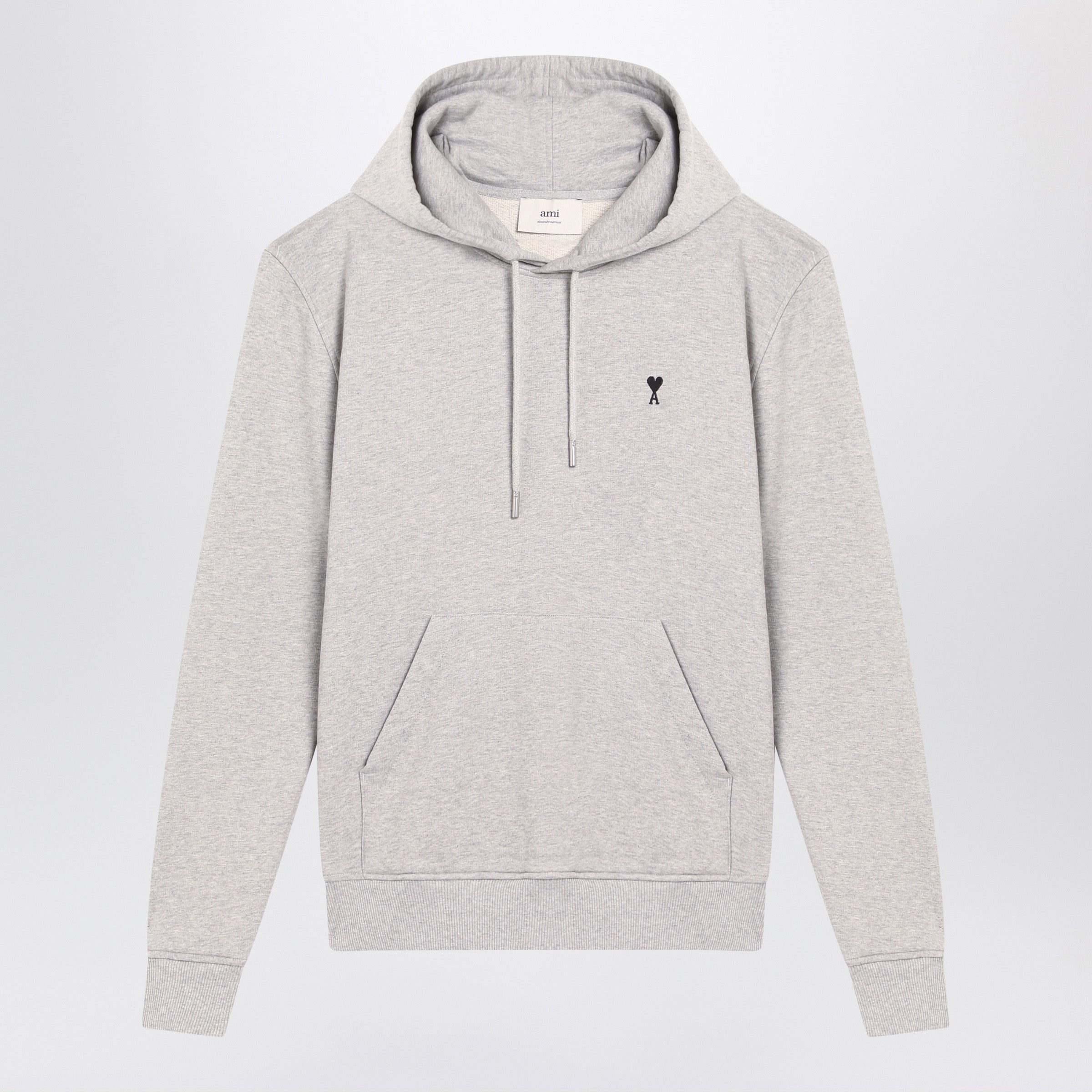 Ami paris Grey Ami De Coeur Hooded Top