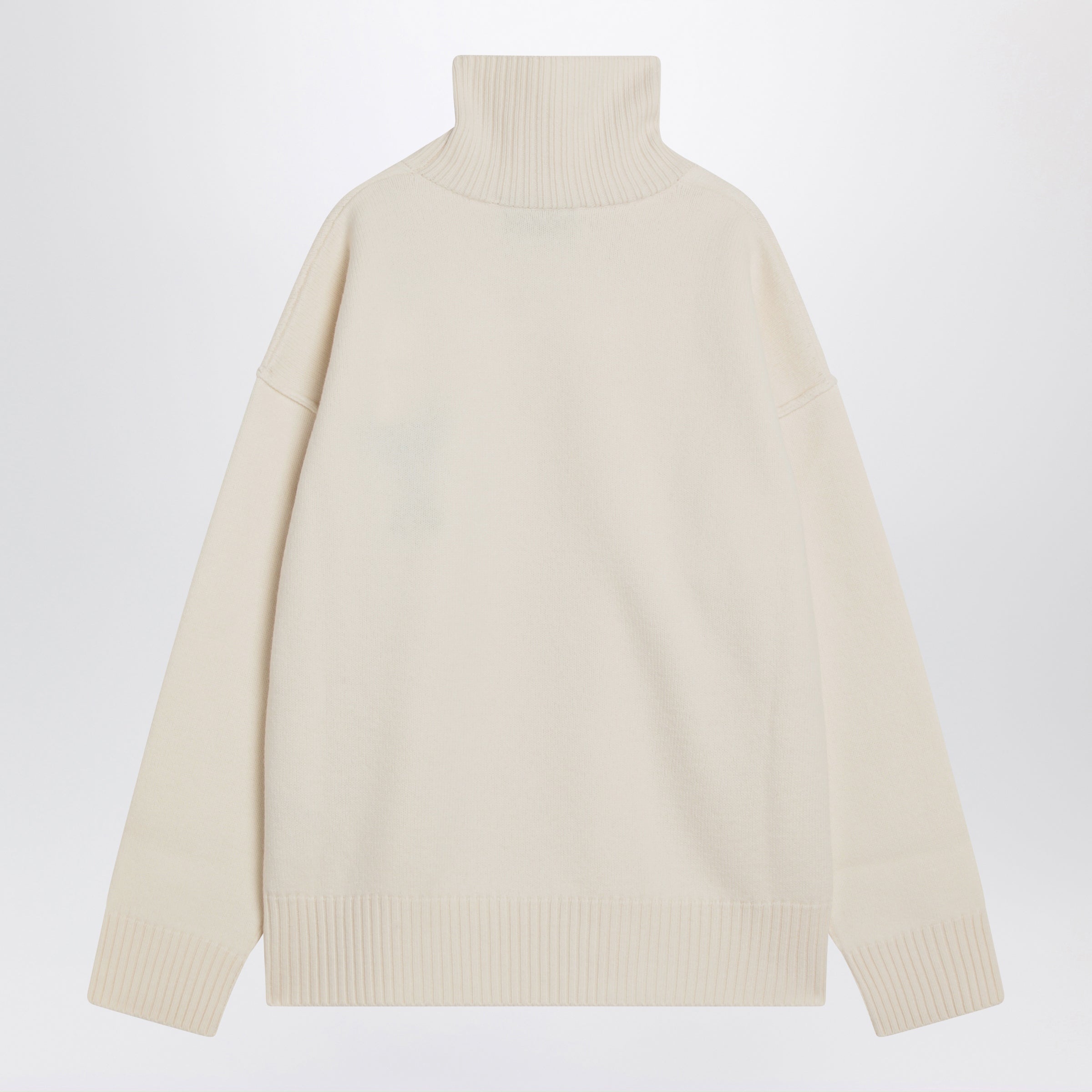 Ami paris White Ami De Coeur Turtleneck Sweater