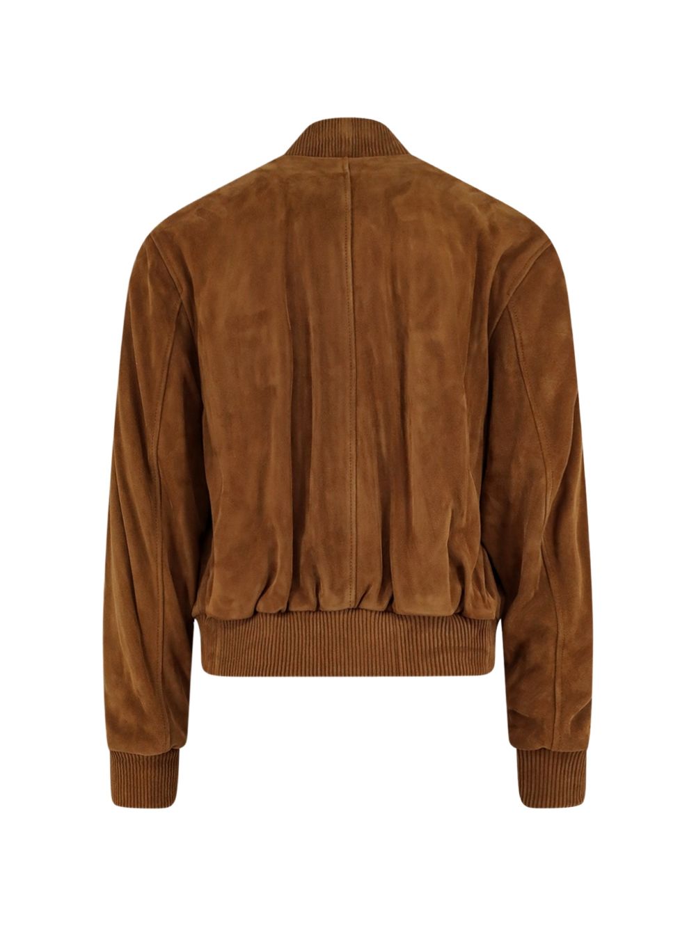 Ami Tobacco Cow Leather Jacket