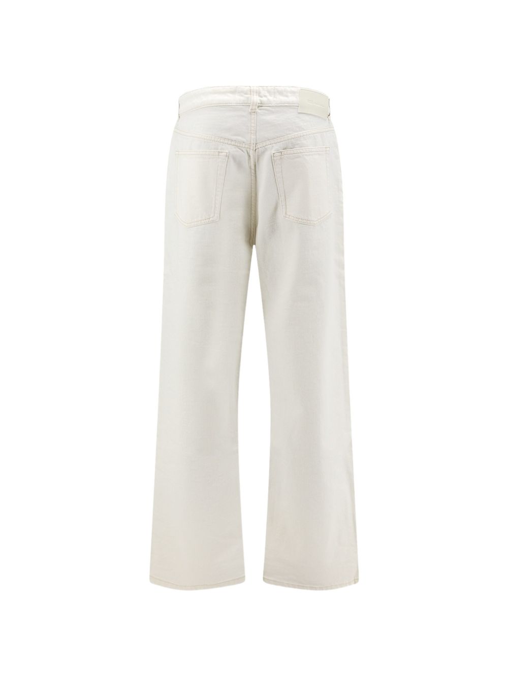Ami White Cotton Jeans