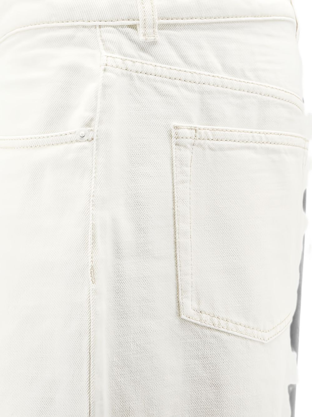 Ami White Cotton Jeans