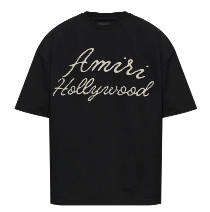 Amiri Black Cotton T Shirt