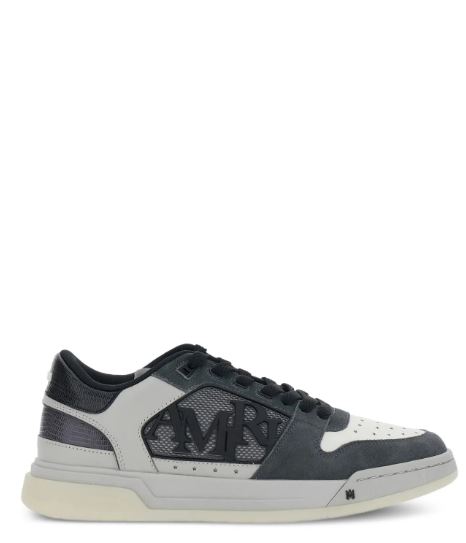 Amiri Black Grey Leather Sneakers