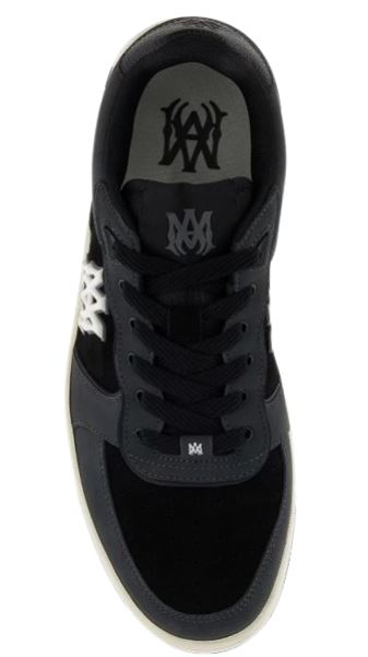 Amiri Dark Grey Leather Sneakers