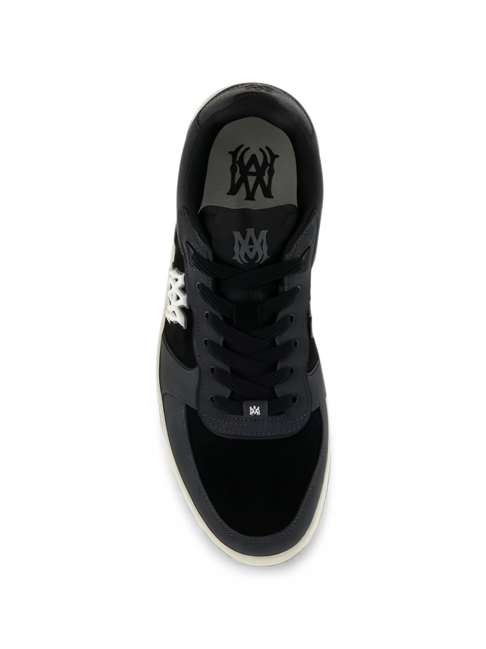 Amiri Dark Grey Leather Sneakers