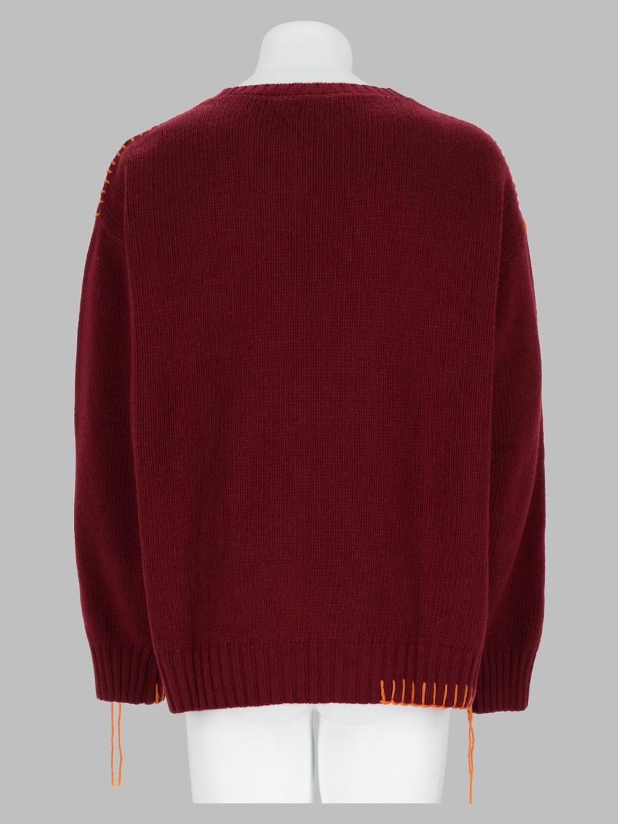 Amish Maglia "Crew Crop" In Lana