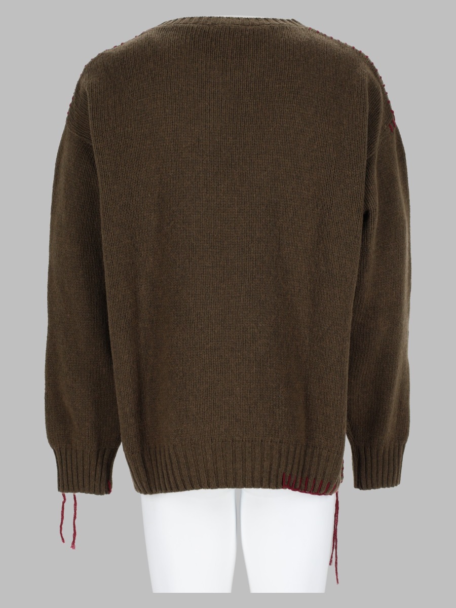 Amish Maglia "Crew Crop" In Lana