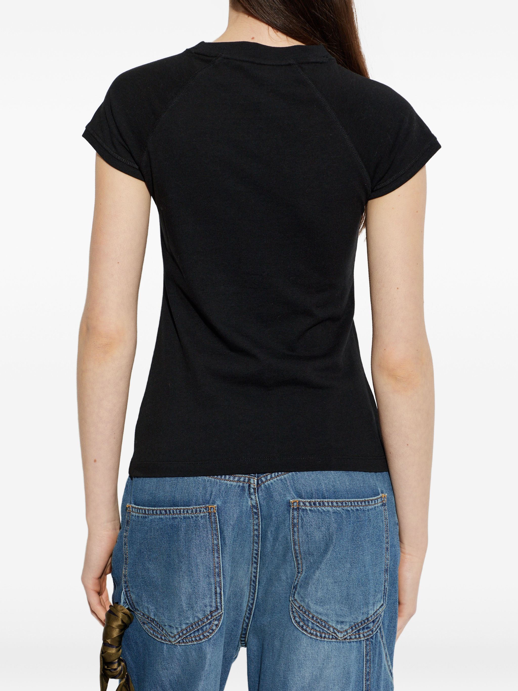 Loewe Anagram-Embroidered Raglan-Sleeve T-Shir