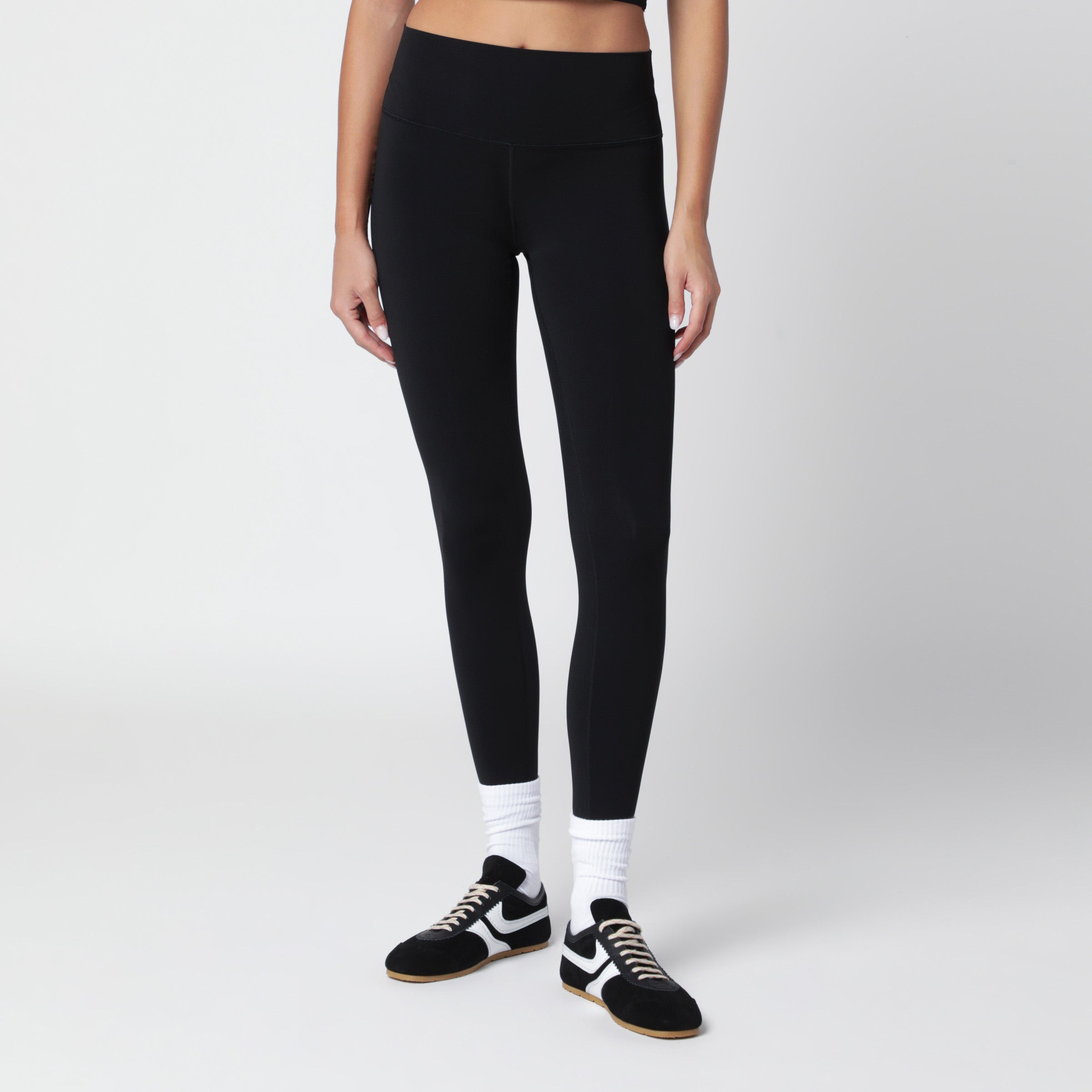 Anine bing Dave Black Leggings In Technical Jersey